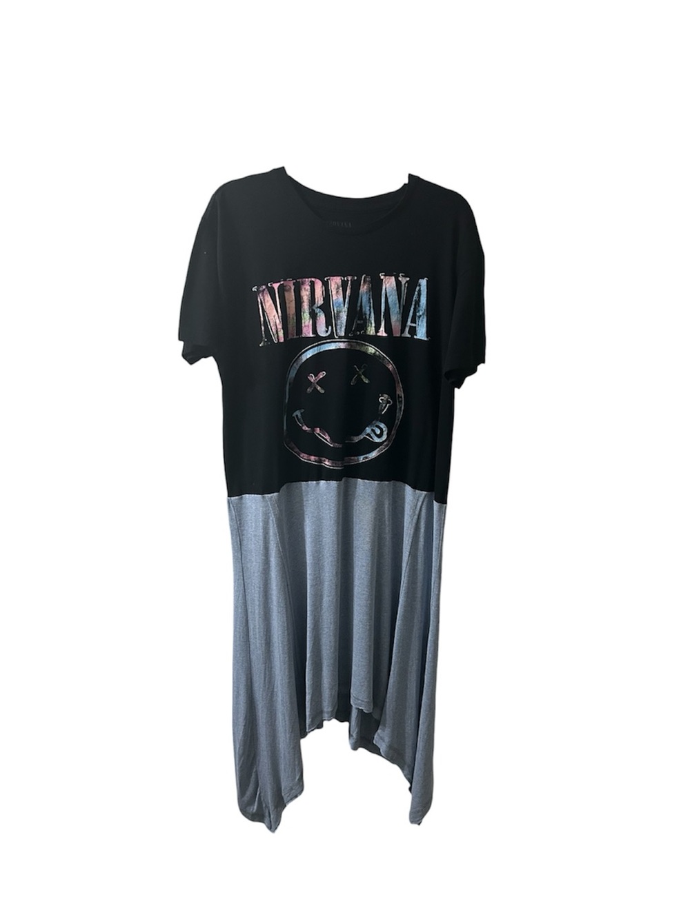 One of a kind Upcycled NIRVANA T-Shirt dress
